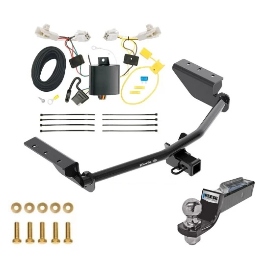Tow Package For 13-18 Toyota RAV4 All Models Trailer Hitch w/ Wiring 2" Drop Mount 2" Ball 2" Receiver