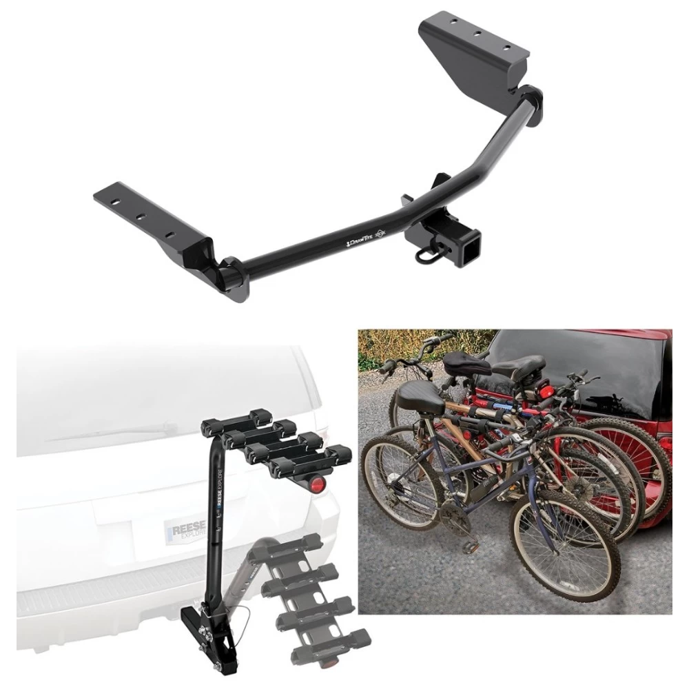 Custom Fit Trailer Hitch 4 Bike Carrier Installation Hardware Installation Instructions 76134 63124 Draw-Tite Trailer Hitch 4 Bike Rack 13-18 Toyota RAV4 All Styles Approved Recreational Offroad Use Carrier Adult Woman or Child Bicycles Foldable 13 14 15 Trailer Hitch w/ 4 Bike Rack For 13-18 Toyota RAV4 All Styles Approved for Recreational & Offroad Use Carrier for Adult Woman or Child Bicycles Foldable