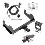 Trailer Hitch Tow Package w/ 7-Way RV Wiring For 15-25 Ford F-150 17-25 F-150 Raptor w/ 2" Drop Mount 2" Ball Class 4 2" Receiver