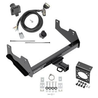 Trailer Tow Hitch w/ 7-Way RV Wiring For 15-20 Ford F-150 Raptor Harness Kit Plug Play Mounting Bracket 2" Tow Receiver Class 4