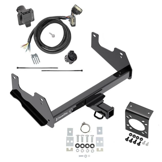 Trailer Tow Hitch w/ 7-Way RV Wiring For 15-20 Ford F-150 Raptor Harness Kit Plug Play Mounting Bracket 2" Tow Receiver Class 4