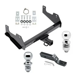Trailer Tow Hitch For 15-25 Ford F-150 17-25 Raptor w/ OEM Hitch Receiver w/ 1-7/8" and 2" Ball