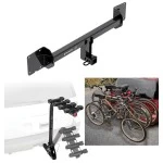 Custom Fit Trailer Hitch 4 Bike Carrier Installation Hardware Installation Instructions 76143 63124 Draw-Tite Trailer Hitch 4 Bike Rack 16-23 Tesla X All Styles Approved Recreational Offroad Use Carrier Adult Woman or Child Bicycles Foldable 16 17 18 19 Trailer Hitch w/ 4 Bike Rack For 16-23 Tesla X All Styles Approved for Recreational & Offroad Use Carrier for Adult Woman or Child Bicycles Foldable
