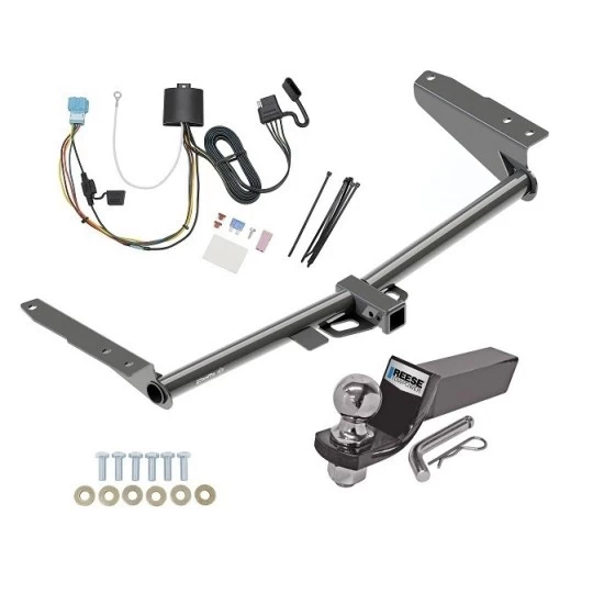 Tow Package For 18-26 Honda Odyssey w/ Fuse Provisions Trailer Hitch w/ Wiring 2" Drop Mount 2" Ball 2" Receiver