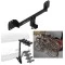 Trailer Hitch w/ 4 Bike Rack For 19-26 Volvo XC40 19-24 XC40 Recharge 22-24 C40 Recharge 25-26 EX40 Approved for Recreational & Offroad Use Carrier for Adult Woman or Child Bicycles Foldable