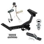 Trailer Tow Hitch For 19-25 Honda Passport All Models Class 3 2" Receiver Complete Package w/ Wiring and 1-7/8" Ball