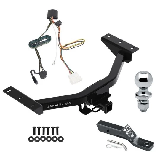 Trailer Tow Hitch For 19-25 Honda Passport All Models Class 3 2" Receiver Complete Package w/ Wiring and 1-7/8" Ball