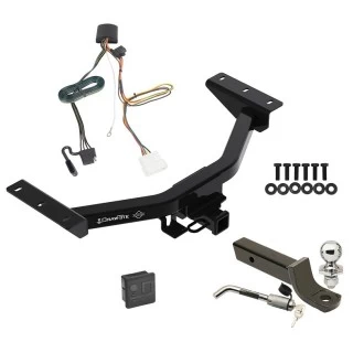 Trailer Tow Hitch For 19-25 Honda Passport All Models Deluxe Package Wiring 2" Ball Mount and Lock