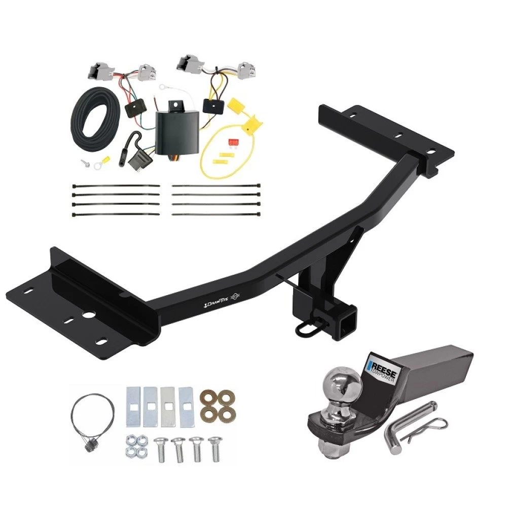 Tow Package For 20-23 Ford Explorer Trailer Hitch w/ Wiring 2" Drop Mount 2" Ball 2" Receiver