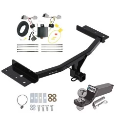 Tow Package For 20-27 Ford Explorer All Models Trailer Hitch w/ Wiring 2" Drop Mount 2" Ball 2" Receiver