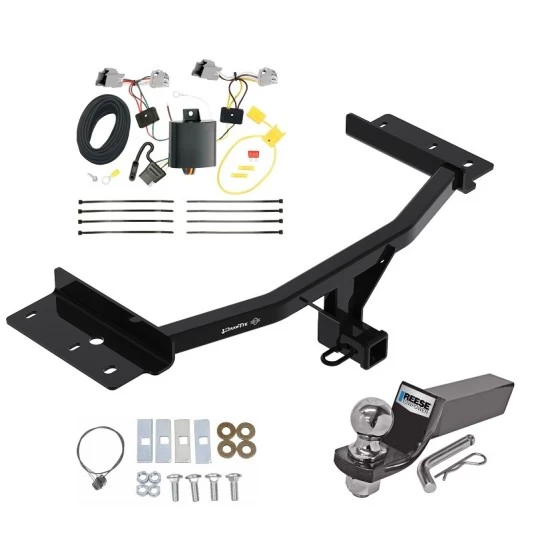 Tow Package For 20-23 Ford Explorer Trailer Hitch w/ Wiring 2" Drop Mount 2" Ball 2" Receiver