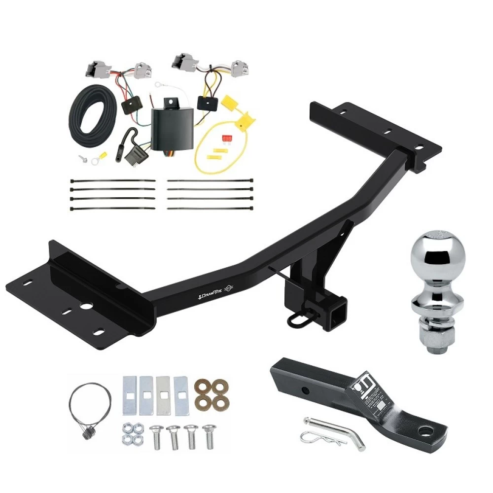 Trailer Tow Hitch For 20-23 Ford Explorer All Styles Complete Package w/ Wiring and 1-7/8" Ball