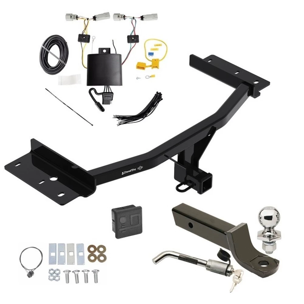 Trailer Tow Hitch For 20-27 Lincoln Aviator All Models Deluxe Package Wiring 2" Ball Mount and Lock