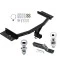 Trailer Tow Hitch For 20-23 Ford Explorer Lincoln Aviator Receiver w/ 1-7/8" and 2" Ball