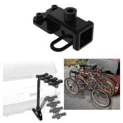 Trailer Hitch w/ 4 Bike Rack For 19-25 Ram 1500 New Body w/ Class III Tow Bumper Approved for Recreational & Offroad Use Carrier for Adult Woman or Child Bicycles Foldable