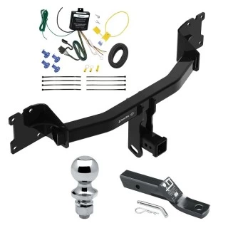 Trailer Tow Hitch For 20-25 Porsche Cayenne Coupe Complete Package w/ Wiring and 1-7/8" Ball