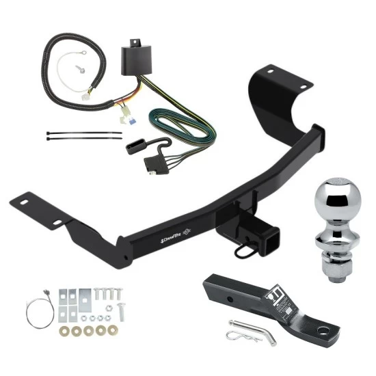 Trailer Tow Hitch For 17-27 Honda CR-V Complete Package w/ Wiring and 1-7/8" Ball