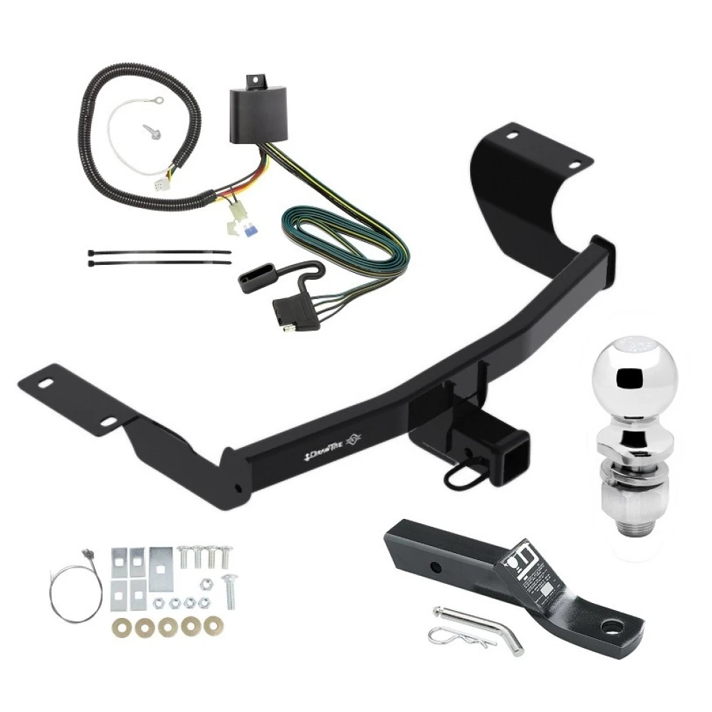 Trailer Tow Hitch For 17-27 Honda CR-V Complete Package w/ Wiring and 2" Ball