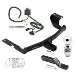 Trailer Tow Hitch For 17-27 Honda CR-V Complete Package w/ Wiring and 2" Ball