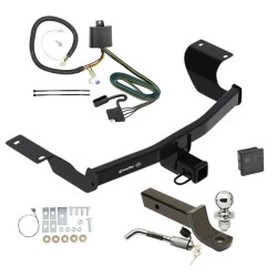 Trailer Tow Hitch For 17-27 Honda CR-V Deluxe Package Wiring 2" Ball Mount and Lock