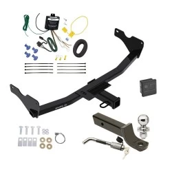 Trailer Tow Hitch For 19-27 Audi Q3 All Models Deluxe Package Wiring 2" Ball Mount and Lock