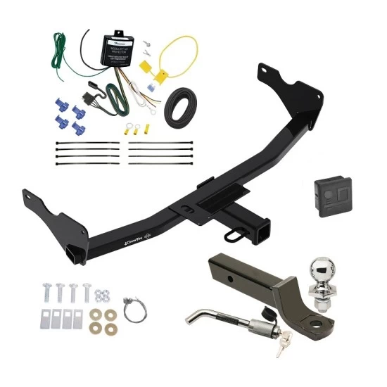 Trailer Tow Hitch For 19-27 Audi Q3 All Models Deluxe Package Wiring 2" Ball Mount and Lock