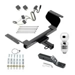 Trailer Tow Hitch For 18-25 GMC Terrain 18-26 Chevy Equinox Gasoline, w/ Factory Tow PKG Package w/ Wiring and 2" Ball