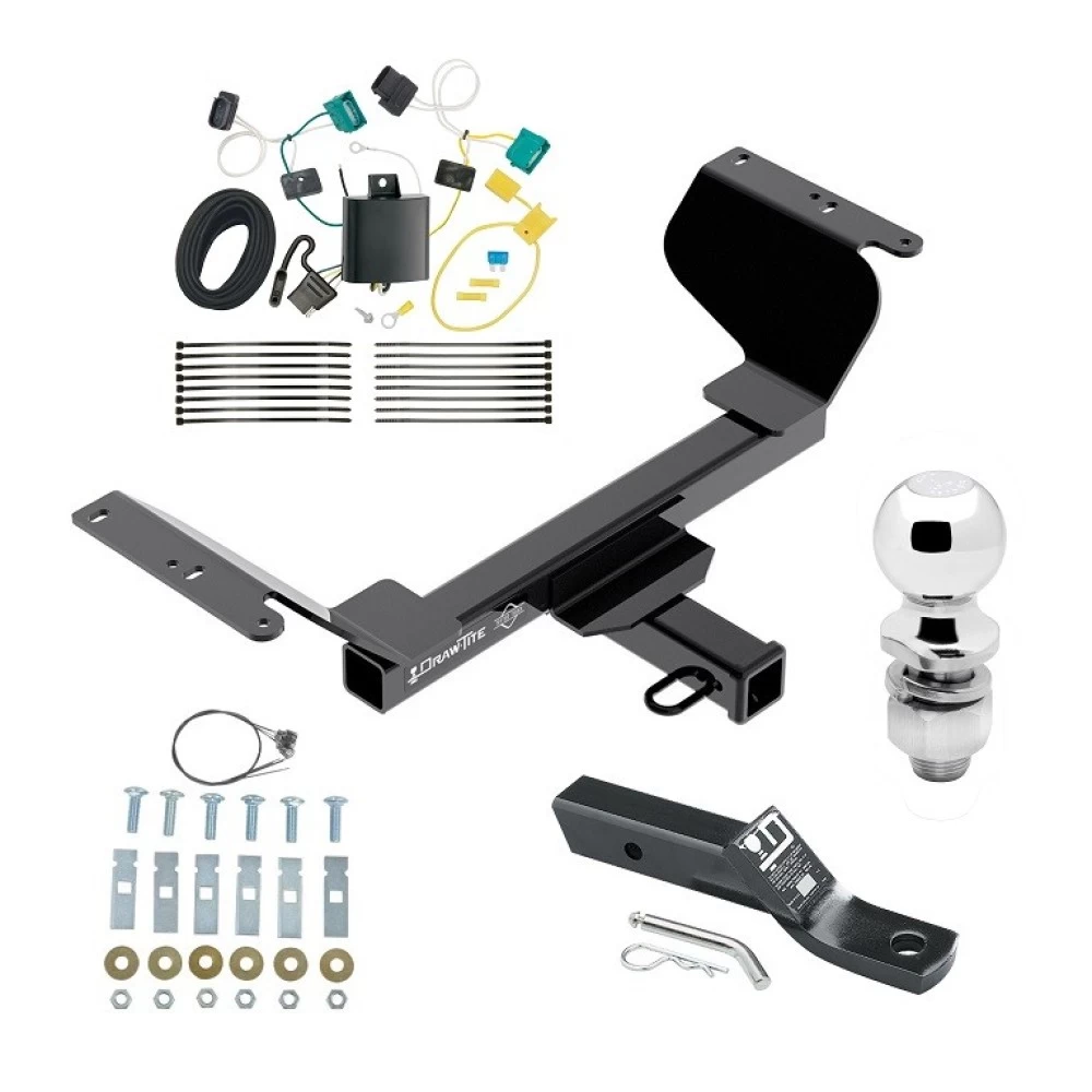 Trailer Tow Hitch For 18-24 Chevrolet Equinox Gasoline, Excluding Premier Complete Package w/ Wiring and 2" Ball