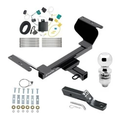 Trailer Tow Hitch For 18-24 Chevrolet Equinox Gasoline, Excluding Premier Complete Package w/ Wiring and 2" Ball