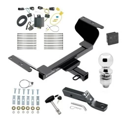 Trailer Tow Hitch For 18-24 Chevrolet Equinox Gasoline, Premier Models Deluxe Package Wiring 2" Ball and Lock