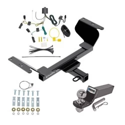 Tow Package For 18-25 GMC Terrain Gasoline, w/o Factory Tow PKG Trailer Hitch w/ Wiring 2" Drop Mount 2" Ball 2" Receiver