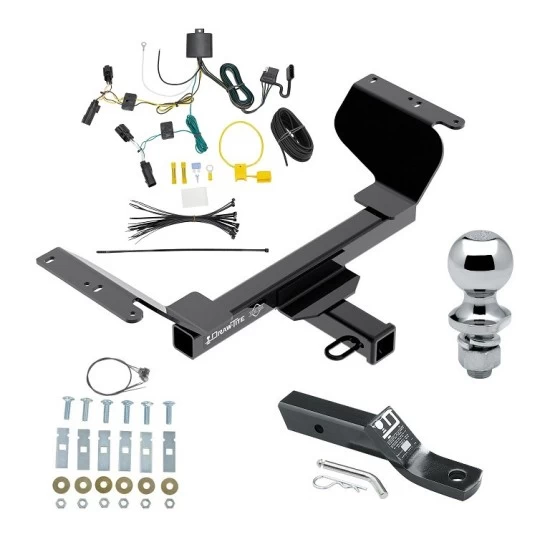 Trailer Tow Hitch For 18-25 GMC Terrain Gasoline, w/o Factory Tow PKG Pkg w/ Wiring and 1-7/8" Ball