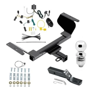 Trailer Tow Hitch For 18-25 GMC Terrain Gasoline, w/o Factory Tow PKG Complete Package w/ Wiring and 2" Ball