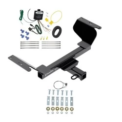 Trailer Tow Hitch For 18-25 GMC Terrain incl Gasoline 18-26 Chevy Equinox Gasoline w/ Plug & Play Wiring Kit Class 3 2" Receiver