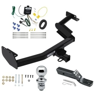 Trailer Tow Hitch For 23-25 KIA Telluride w/o LED Taillights 2" Receiver Complete Package w/ Wiring and 1-7/8" Ball