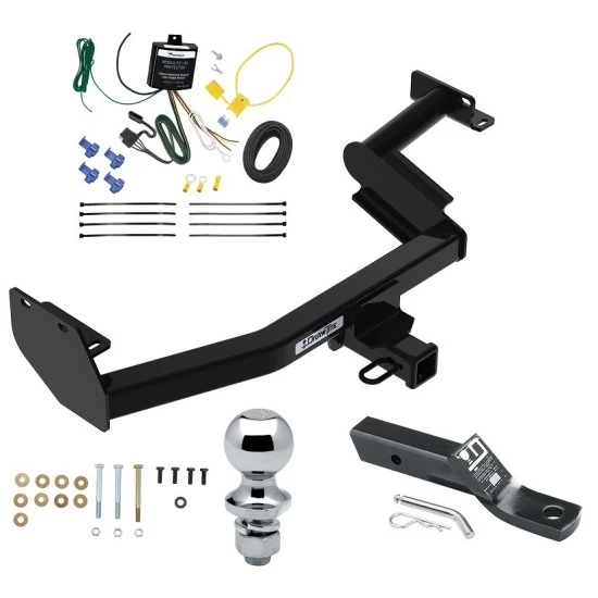 Trailer Tow Hitch For 23-25 KIA Telluride w/o LED Taillights 2" Receiver Complete Package w/ Wiring and 1-7/8" Ball