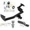 Trailer Tow Hitch For 23-25 KIA Telluride w/o LED Taillights 2" Receiver Complete Package w/ Wiring and 1-7/8" Ball