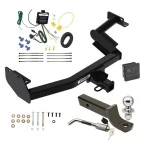 Trailer Tow Hitch For 23-25 KIA Telluride w/o LED Taillights Deluxe Package Wiring 2" Ball Mount and Lock