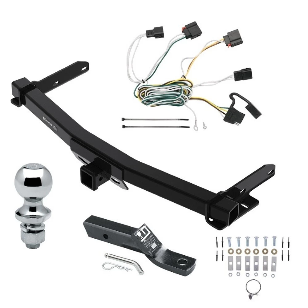 Custom Fit Trailer Hitch Wiring Harness (Plug & Play) 2" Drop Ball-Mount w/ Pin/Clip 1-7/8" Chrome Ball Installation Hardware Installation Instructions 76432 118425 23 63816 Draw-Tite Trailer Tow Hitch 11-13 Jeep Grand Cherokee Exc SRT-8 w/ Trailer Tow Hitch For 11-13 Jeep Grand Cherokee Exc SRT-8 w/Removable OEM Fascia Complete Package w/ Wiring and 1-7/8" Ball