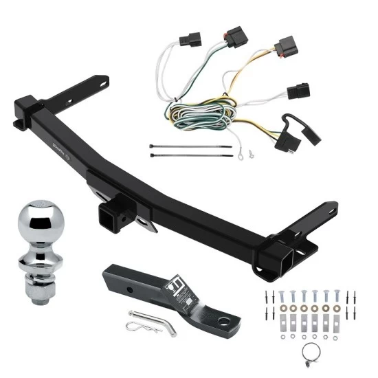 Custom Fit Trailer Hitch Wiring Harness (Plug & Play) 2" Drop Ball-Mount w/ Pin/Clip 1-7/8" Chrome Ball Installation Hardware Installation Instructions 76432 118425 23 63816 Draw-Tite Trailer Tow Hitch 11-13 Jeep Grand Cherokee Exc SRT-8 w/ Trailer Tow Hitch For 11-13 Jeep Grand Cherokee Exc SRT-8 w/Removable OEM Fascia Complete Package w/ Wiring and 1-7/8" Ball