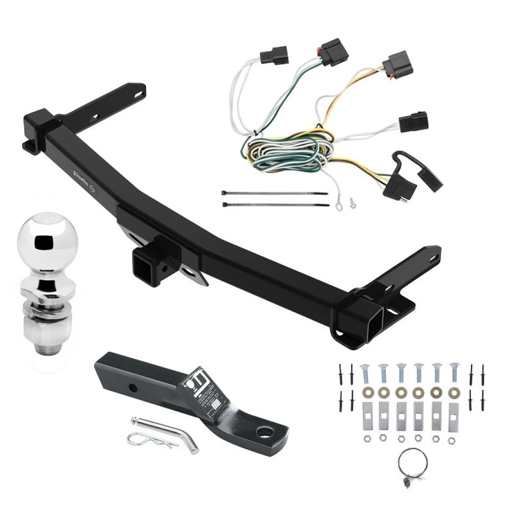 Custom Fit Trailer Hitch Wiring Harness (Plug & Play) 2" Drop Ball-Mount w/ Pin/Clip 2" Chrome Ball Installation Hardware Installation Instructions 76432 118425 23 63845 Draw-Tite Trailer Tow Hitch 11-13 Jeep Grand Cherokee Exc SRT-8 Comple Trailer Tow Hitch For 11-13 Jeep Grand Cherokee Exc SRT-8 Complete Package w/ Wiring and 2" Ball