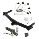 Custom Fit Trailer Hitch Wiring Harness Requires Splicing 2" Drop Ball-Mount w/ Locking Pin/Clip 2" Chrome BallRubber Hitch Plug Cover Installation Hardware Installation Instructions 76432 118425 7005111 7010 Draw-Tite Trailer Tow Hitch 11-13 J Trailer Tow Hitch For 11-13 Jeep Grand Cherokee Exc SRT-8 Deluxe Package Wiring 2" Ball Mount and Lock