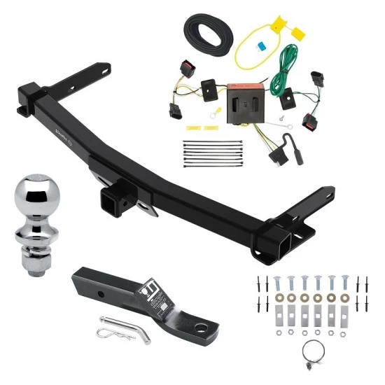 Trailer Tow Hitch For 11-13 Dodge Durango All Models Complete Package w/ Wiring and 1-7/8" Ball