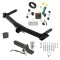 Custom Fit Trailer Hitch Wiring Harness (Plug & Play) 2" Drop Ball-Mount w/ Locking Pin/Clip 2" Chrome BallRubber Hitch Plug Cover Installation Hardware Installation Instructions 76432 118552 7005111 7010 Draw-Tite Trailer Tow Hitch 11-13 D Trailer Tow Hitch For 11-13 Dodge Durango All Styles Deluxe Package Wiring 2" Ball Mount and Lock
