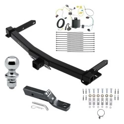 Trailer Tow Hitch For 14-21 Jeep Grand Cherokee 22-22 WK Complete Package w/ Wiring and 1-7/8" Ball