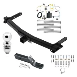Trailer Tow Hitch For 14-21 Jeep Grand Cherokee 22-22 WK Complete Package w/ Wiring and 2" Ball