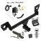 Ultimate Tow Package For 21-23 Chevy Trailblazer Trailer Hitch w/ Wiring 2" Drop Mount Dual 2" and 1-7/8" Ball Lock Bracket Cover 2" Receiver