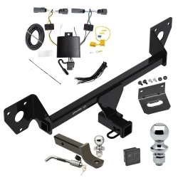Ultimate Tow Package For 20-27 Buick Encore GX w/o LED Taillights Trailer Hitch w/ Wiring 2" Drop Mount Dual 2" and 1-7/8" Ball Lock Bracket Cover 2" Receiver