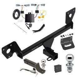 Ultimate Tow Package For 21-27 Chevy Trailblazer 20-23 Buick Encore GX w/ LED Taillights Trailer Hitch w/ Wiring 2" Drop Mount Dual 2" and 1-7/8" Ball Lock Bracket Cover 2" Receiver