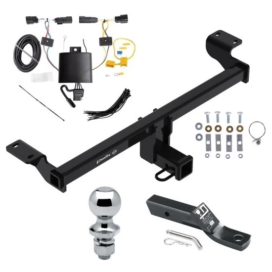 Trailer Tow Hitch For 20-22 Ford Escape Except Plug-In-Hybrid 2" Receiver Complete Package w/ Wiring and 1-7/8" Ball
